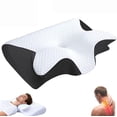 thumbnail image 7 of Ergo Z Pillow, 2026 Upgraded Lightweight Memory Foam 2 in 1 Ergonomic Pillow, Relieve Spine Improves Deep Sleep Quality for Side & Back Sleepers (Gray), 7 of 7