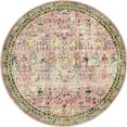thumbnail image 2 of Rugs.com El Paso Collection Rug – 8 Ft Round Pink Medium Rug Perfect For Kitchens, Dining Rooms, 2 of 9