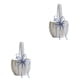 thumbnail image 3 of Matsuzay Cesta de boda con lazo, diseño Simple, portador de anillo para niñas, soporte de flor de diamantes de imitación, contenedor de Azul 2Conjunto, 3 of 6