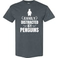 thumbnail image 3 of Inktastic Easily Distracted by Penguins T-Shirt, 3 of 5