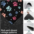 thumbnail image 3 of Black Dog Paw Footprint Kitchen Rugs Sets Of 3,Kitchen Runner Rugs Non Skid Washable,Decorative Kitchen Floor Mats for Kitchen,Sink,Laundry,17"x30"+ 17"x47" + 17"x59", 3 of 6