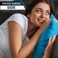 thumbnail image 4 of 16" x 16" Throw Pillow - Rodeo Blue: 2 PCS / 4 Sided. Luxurious Premium Down Feather Fill w/ Reversible Cover Microsuede/Microplush Fabric. Forever Fluffy, Beautiful & Supportive. Soft & Comfy., 4 of 9