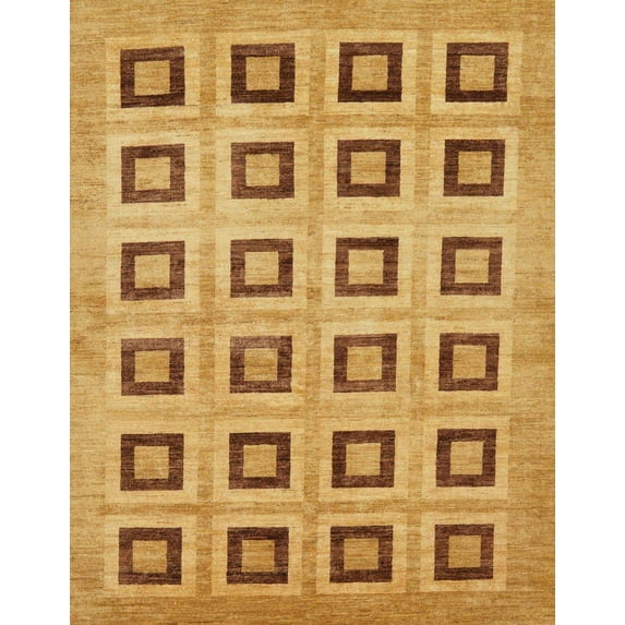 Ahgly Company Machine Washable Indoor Rectangle Abstract Sedona Brown Area Rugs, 2' x 3'