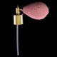 thumbnail image 4 of Frascos de perfume de vidrio retro con tapa plateada y atomizador corto de 18 mm. Rosado, 4 of 8