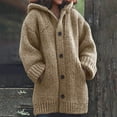 thumbnail image 3 of BOOMILK Sweater Jacket for Women Plus Size Fall Winter Thick Solid Knit Mid Length Coat, 3 of 3