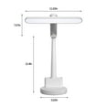 thumbnail image 3 of COFEST LED Reading Lamp Student Study Special Desk Lamp Dormitory Rechargeable Pen Holder Folding Rotating Desk Bedside Lamp White, 3 of 8