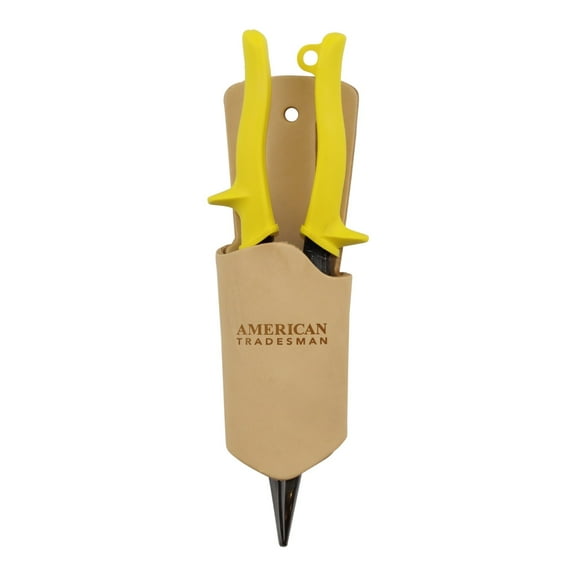 American Tradesman 635 - Top Grain Leather Aviation Snip Holder Tool Pouch…