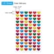 thumbnail image 2 of Uxcell 1140 Pcs Heart Reward Stickers, 20 Sheet Sparkling Self Adhesive Colorful Sticker, Multicolored, 2 of 7