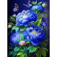 thumbnail image 1 of Fleur de Pivoine Diamant Mosaïque Broderie DIY Image Colorée Pleine Ronde Douleur Diamant, 30*40 cm, Cadre Non Inclus., 1 of 4