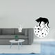 thumbnail image 2 of Estatua de gesto rockero, figura moderna de resina, reloj de pared, reloj de gato, escultura decorativa con textura de cristal, ideal para sala de est, 2 of 8