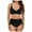 Black, variant on Linfrsh Women's High Waisted Bikini Sets Sexy Two Piece Swimsuits Color Block Cheeky High Cut Bathing Suits Womens Bikini Set Navy,M