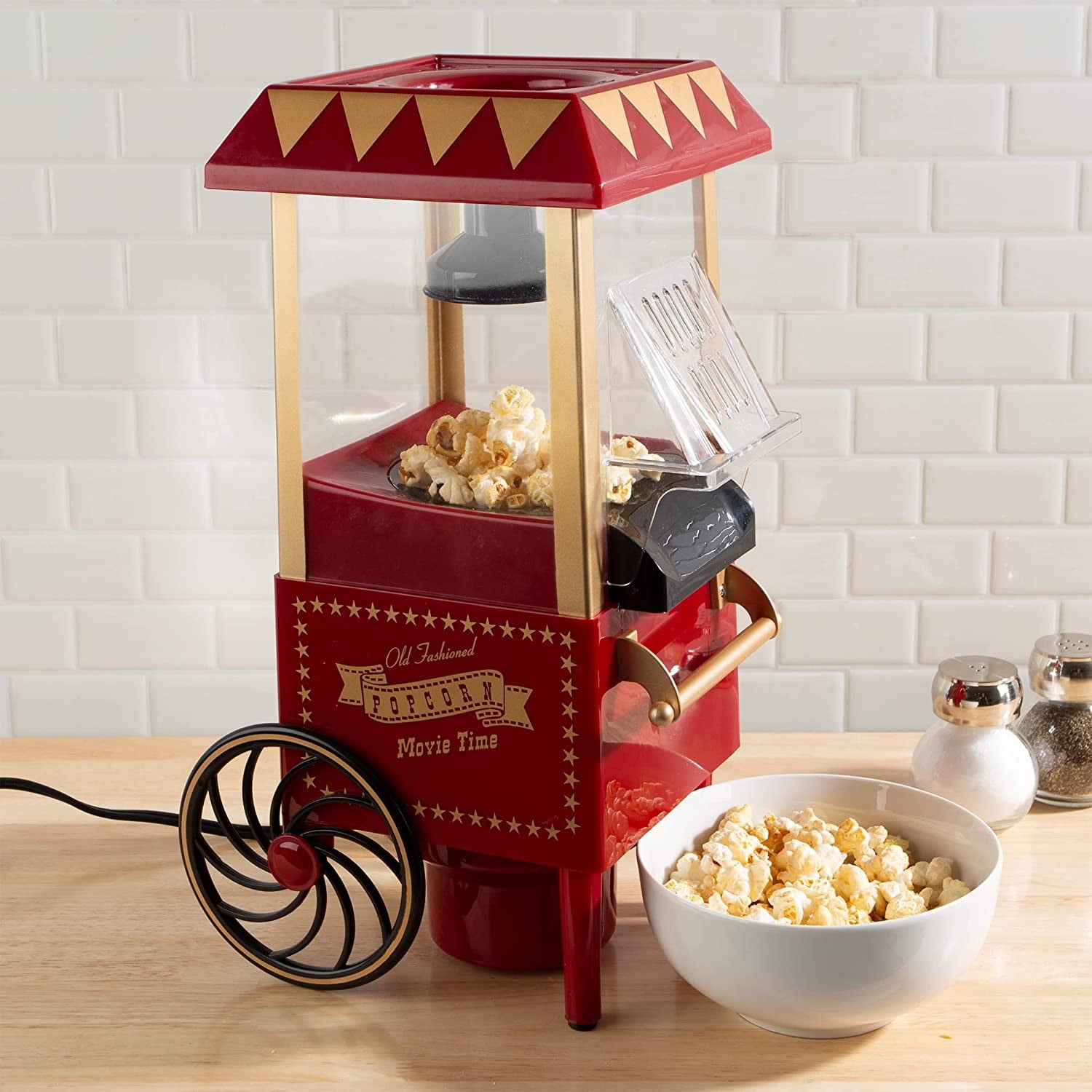 Dengmore 1200W Mini Household Healthy Popcorn Machine popcorn