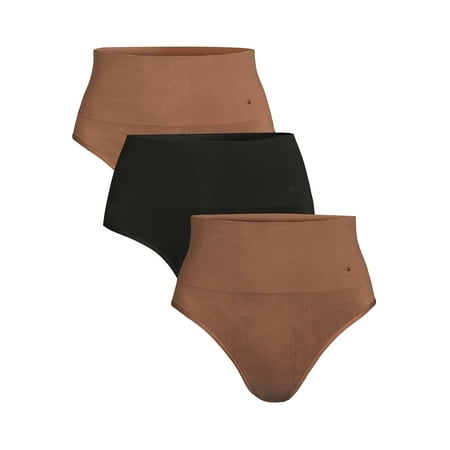 

Sofia Intimates by Sofia Vergara Women s Seamless Thong Panties 3-Pack