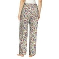 thumbnail image 2 of Bingfone Pajamas for Women,Paisley Flowers Pajama Pants with Pockets-X-Large, 2 of 7