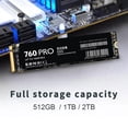 thumbnail image 3 of Ssd Disco Duro Nvme M.2 Ssd 1Tb Ssd 2Tb 760 Pro Para Computadora Portátil (512Gb), 3 of 4