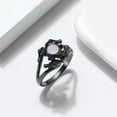 thumbnail image 4 of Dragon Ring for Women Solitaire Cz Black Gothic Engagement Ring Ginger Lyne Collection, 4 of 7