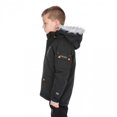thumbnail image 3 of Trespass - Abrigo parka impermeable modelo Holsey para niño (Negro) Trespass UTTP3468_P, 3 of 3