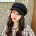 thumbnail image 3 of Happy Date Women Beret Newsboy Hat French Wool Cap Classic Autumn Spring Winter Hats, 3 of 7
