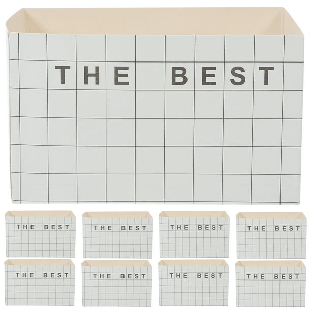 20 cajas de papel para empaquetar pasteles, sándwiches, comida, regalos de fiesta para tostadas de desayuno (blanco y negro)