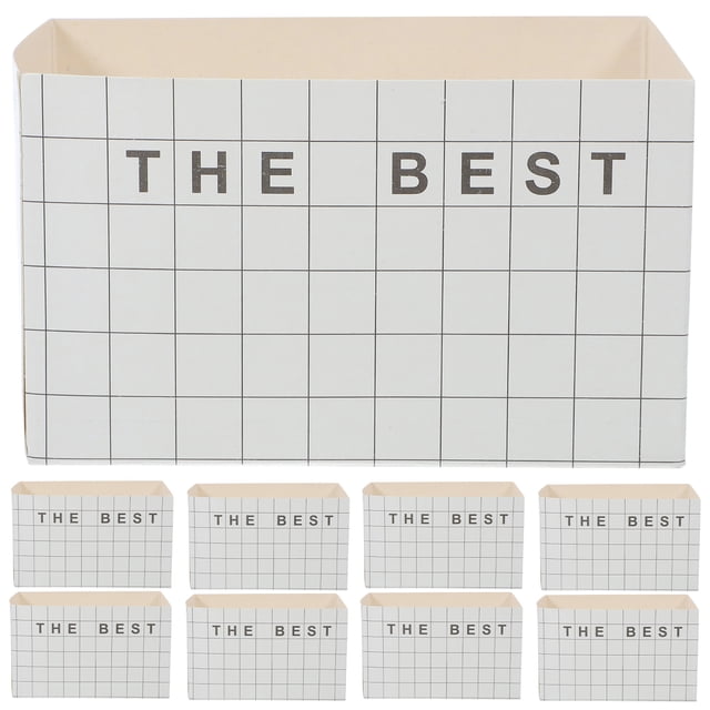20 cajas de papel para empaquetar pasteles, sándwiches, comida, regalos de fiesta para tostadas de desayuno (blanco y negro)