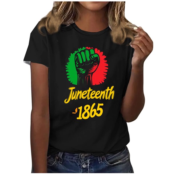 Tops de Manga Corta para Mujer, Causal Impreso, Camiseta de Cuello en V