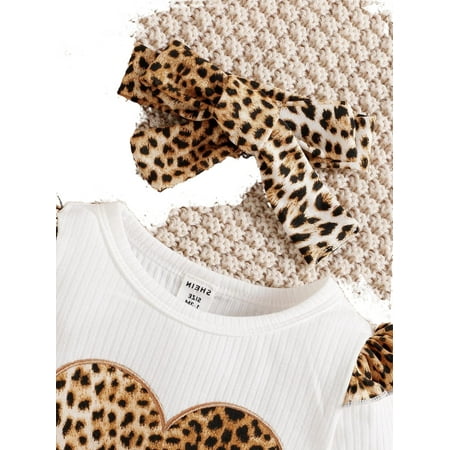 

Cute Leopard Print Round Neck Long Sleeve Multicolor Baby Sets (Baby s)