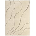 thumbnail image 1 of Modway Jubilant Abound Abstract Swirl Shag 5x8 Area Rug in Creame and Beige, 1 of 2