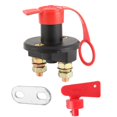 thumbnail image 1 of 12V /24V Auto Cut Off Battery Main Kill Switch Isolator Disconnector for Controlling Car Power Red Key, 1 of 5