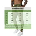 thumbnail image 3 of Men’s Athletic Jogger Pants Drawstring Waist Tapered Fit Stretch Fabric Casual Gym Workout Trousers with Pockets, 3 of 4
