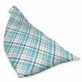 thumbnail image 2 of Tartan Lounger Chair Bag, Checkered Pattern in Plaid Inspired Flannel Motifs from Squares Shape, High Capacity Storage with Handle Container, Lounger Size, Blush and Deep Sky Blue, by Ambesonne, 2 of 5