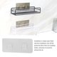 thumbnail image 5 of Inteprter Ganchos de baño Recableght, perchero de pared autoadhesivo, estante adhesivo de plástico sin rastro para estante de cocina, estante de Type4 NO4 Inteprter HA001383-02, 5 of 6