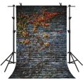 thumbnail image 1 of EREHome Polyester Fabric 5x7Ft Brick Wall Backdrop Plants Fresh Theme Background Newborn Children Photo Video Studio Photography, 1 of 2
