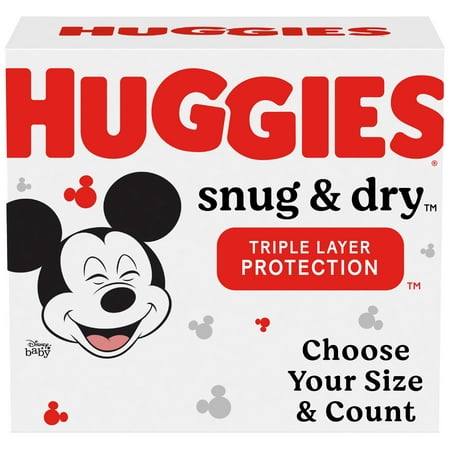 Huggies Snug & Dry Baby Diapers, Size 4, 76 Ct