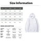 thumbnail image 3 of Mejor Belleza Tumbado Sudadera con capucha unisex de manga larga, ropa casual Blanco L, 3 of 4