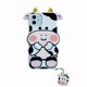 thumbnail image 1 of Funda de silicona linda y divertida con diseño de vaca de dibujos animados, funda interesante y fresca de animal con lindo colgante, funda de teléfono con protección antiarañazos, funda de teléfono linda de vaca de dibujos animados 12mini/11pro para iphone8plus/se2/XR funda de silicona suave JM, 1 of 6