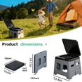 thumbnail image 4 of ALILYY Camping Toilet for Adults,Portable Folding Toilet with Lid,Travel Portable Potty for Adults,Porta Potty Car Portable Potty,Gray, 4 of 9