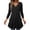 Black, variant on Womens Fall Long Sleeve Tunic Tops for Leggings Loose Flowy Casual Wrap Elegant V Neck Pullover Blouse Trendy Curvy Hem Work Blouses with Pockets