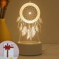 thumbnail image 1 of Luz nocturna, atrapasueños, LED 3D que cambia de color para niños, 1 of 1