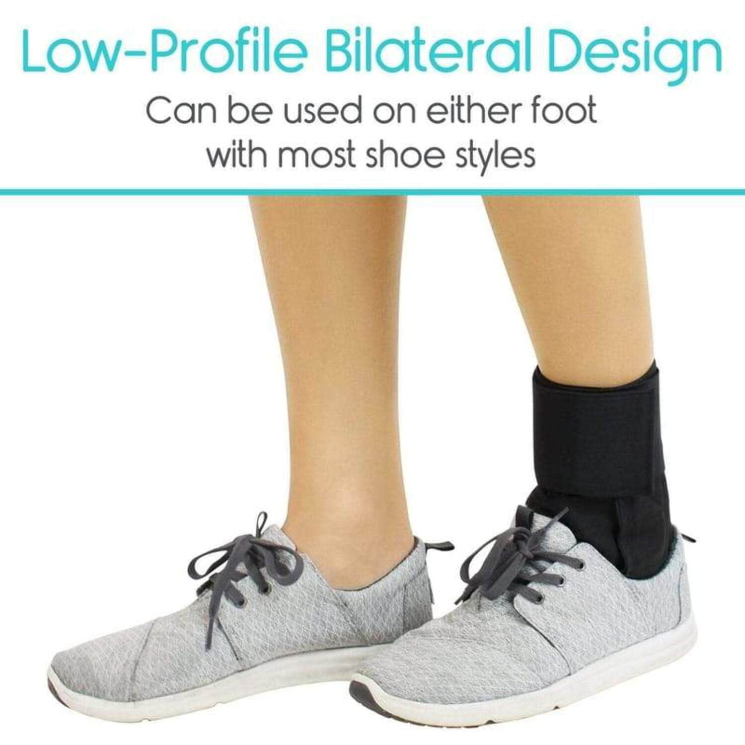 Vive Lace Up Ankle Brace - Adjustable Foot Support Stabilizer, Women & Men