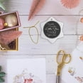 thumbnail image 6 of 3drose, Twinkle Little Star How We Wonder What You Are, 3 inch Snowflake Porcelain Ornament, 6 of 7