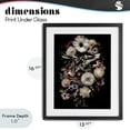 thumbnail image 4 of Stupell Industries Glam Pale Yellow Roses Cluster Black Framed Print Under Glass, 13 x 16, by Carl Kravats, 4 of 8