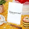 thumbnail image 3 of Vicenpal 5 x 7 Inch Acrylic Sign Holder Acrylic Picture Frames Plastic Picture Flyer Holder l Shaped Photo Frames Self Standing Desktop Table Signs for Off, 3 of 7