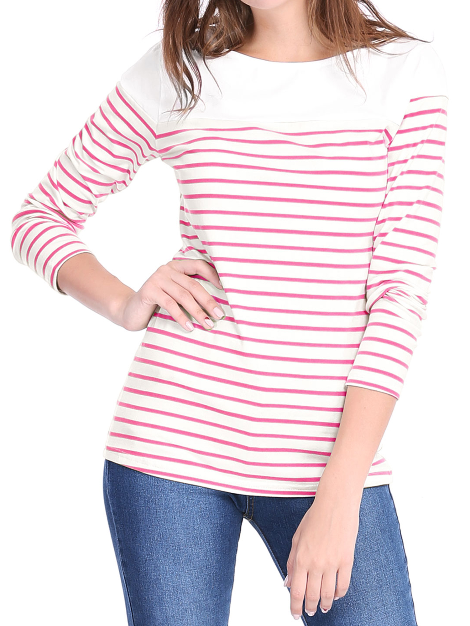 Long Sleeve Striped Causal T-Shirt 