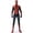 Black, variant on Red Black Superhero Spider Bodysuit Costume with Chest Emblem for Adult Halloween Comic Con Cosplay Outfit XL