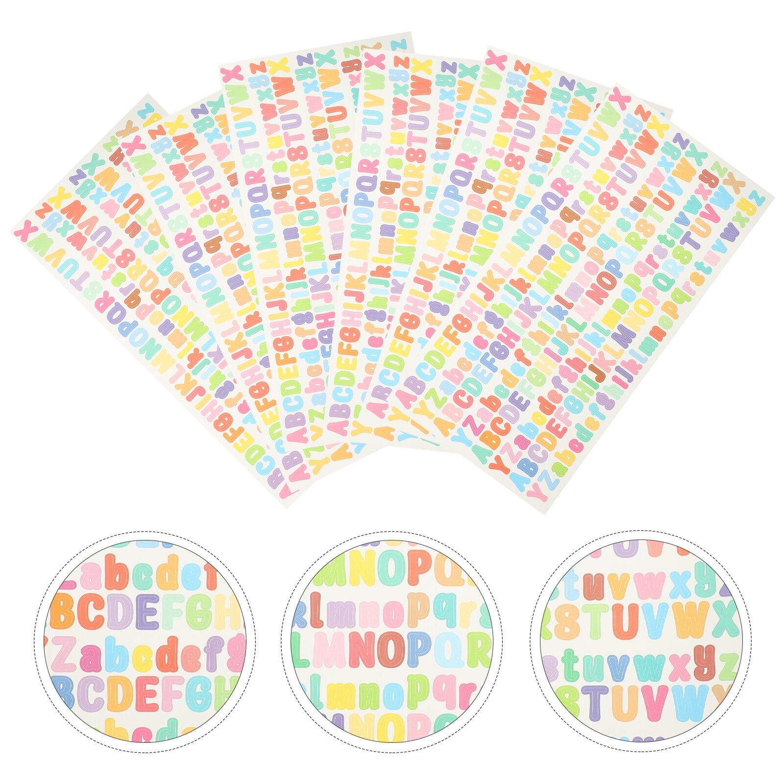 10 Sheets Self Adhesive Letter Stickers Alphabet Stickers Alphabet ...