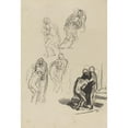 thumbnail image 2 of Honoré Daumier 11x14 Black Ornate Wood Framed Double Matted Museum Art Print Titled: The Prodigal Son IIi, 2 of 5