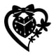 thumbnail image 5 of Reloj de pared con forma de corazón, decoración de pared, silencioso, moderno y sencillo, para colgar. Negro, 5 of 9