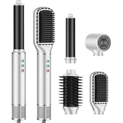 Hot Air Brush, 5 in 1 High-Speed Hot Air Styler-13000 RPM Hair Dryer Air Styling System, Wrap Air Curling Wand Round Brush Hair Straightener Comb Hair Volumizer Blow Dryer Set