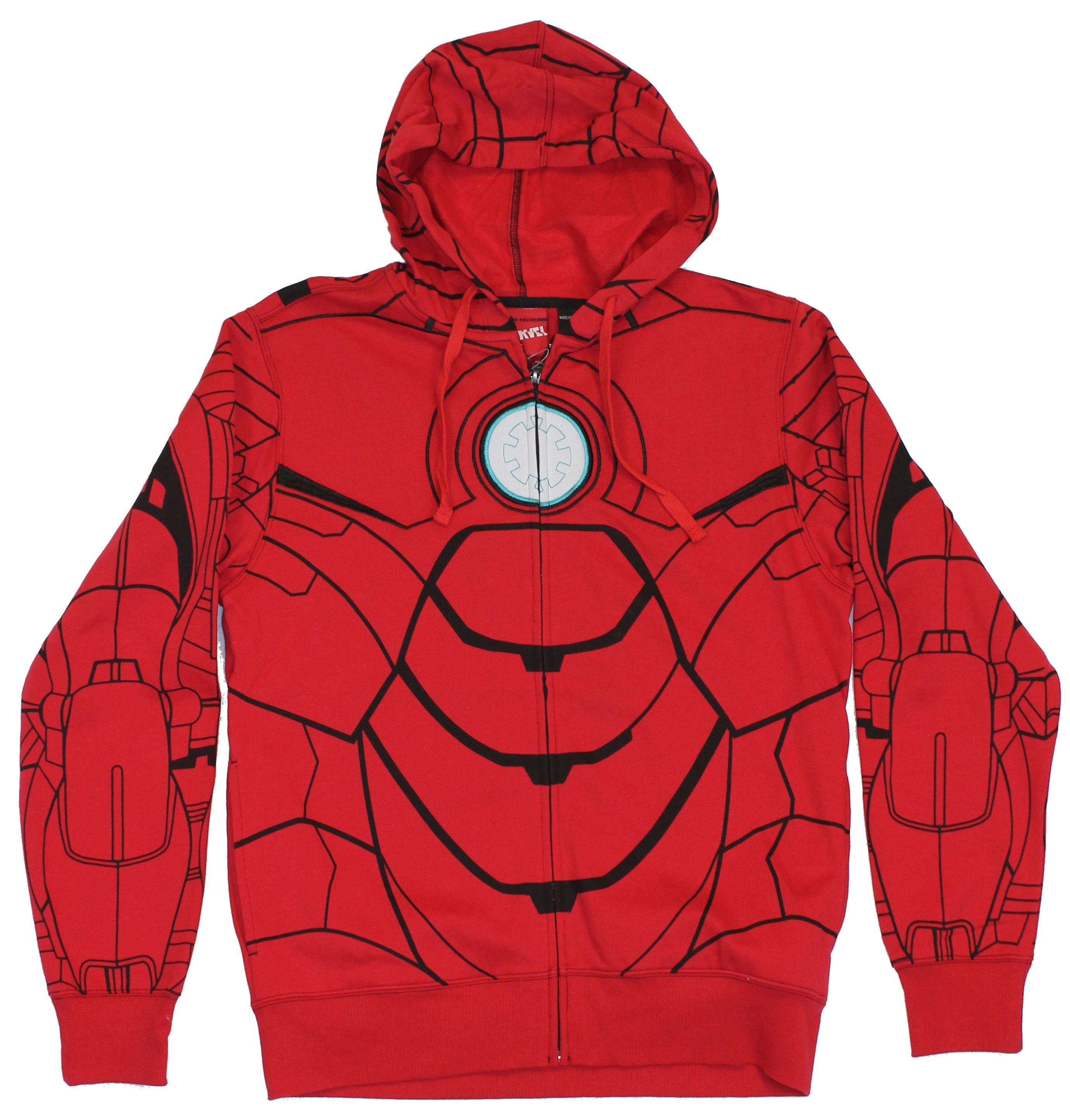 Marvel Iron Man Costume Hoodie New with Tags Officially Licensed 