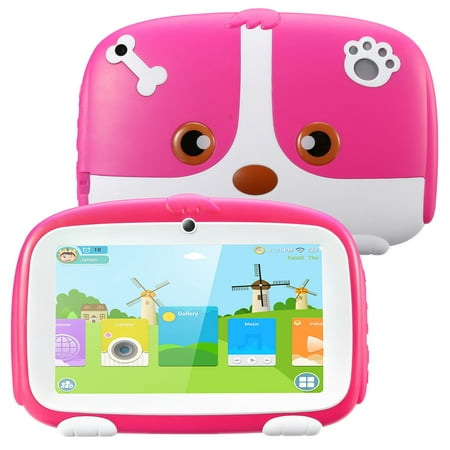 Excelvan 7”Kids Tablet | Android 6.0 Bluetooth WiFi Dual Camera | 1024x600 IPS HD Display | for Children Infant Toddlers Kids Parental Control w/Kid-Proof Protective Case ( Q738